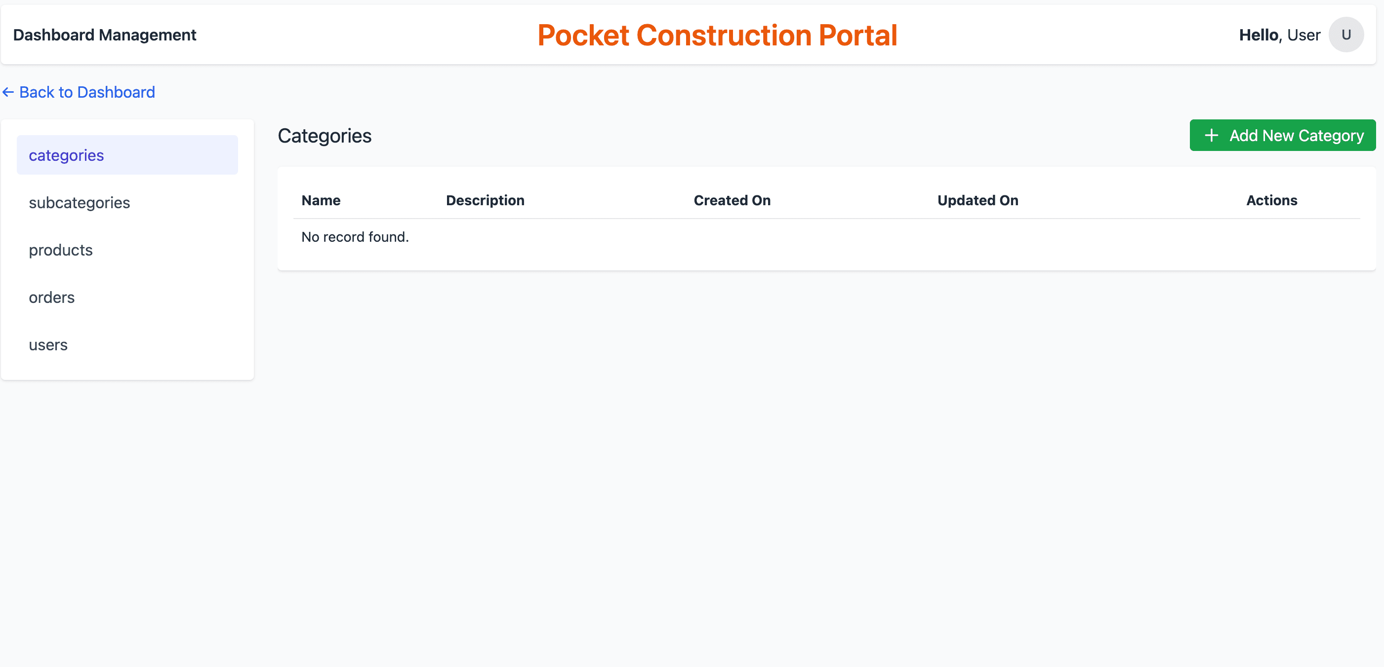 PC Dashboard project screenshot